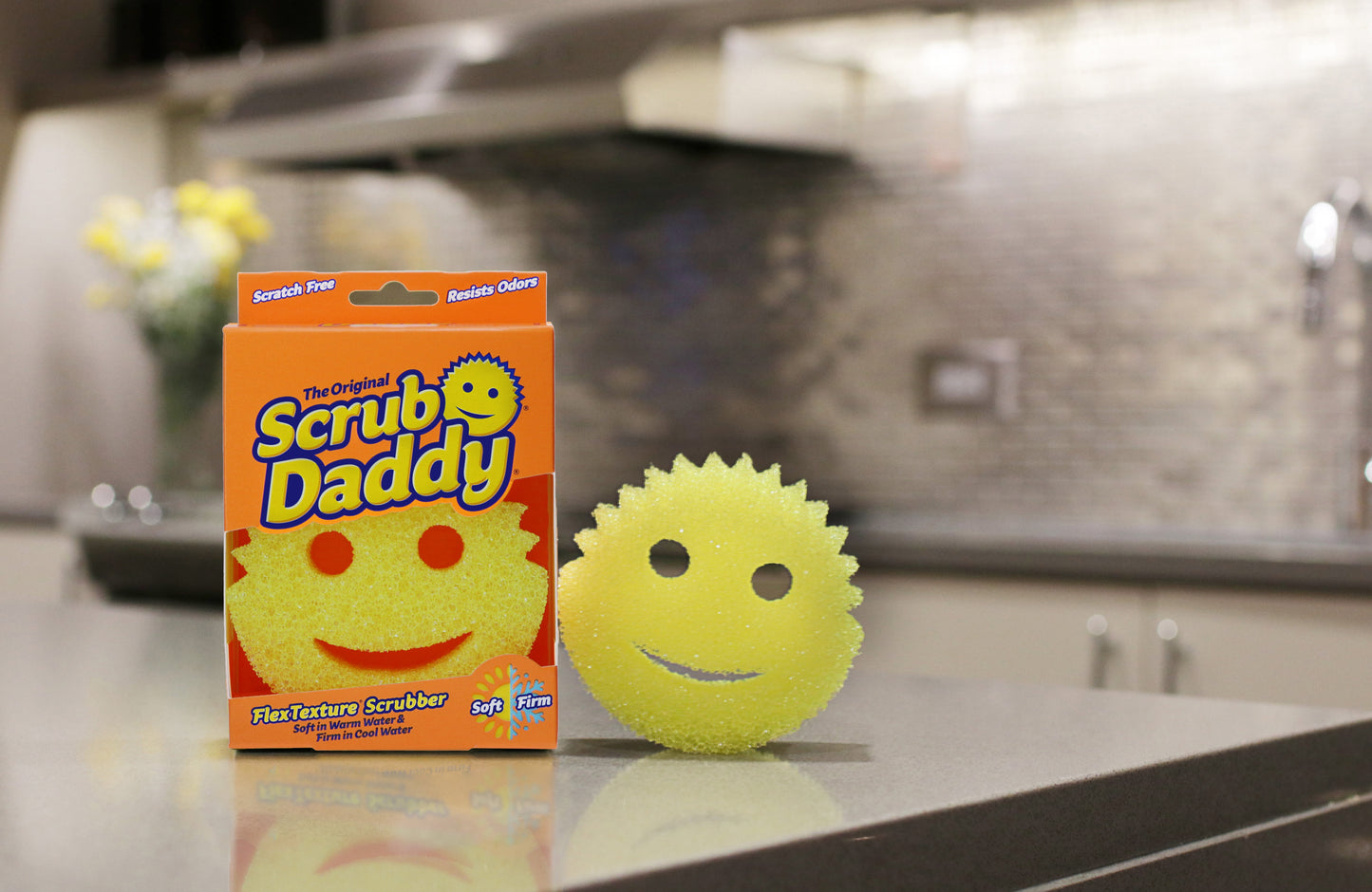 Scratch-Free Dish Sponge - BPA Free & Made with Flextexture - Stain, Mold & Odor Resistant