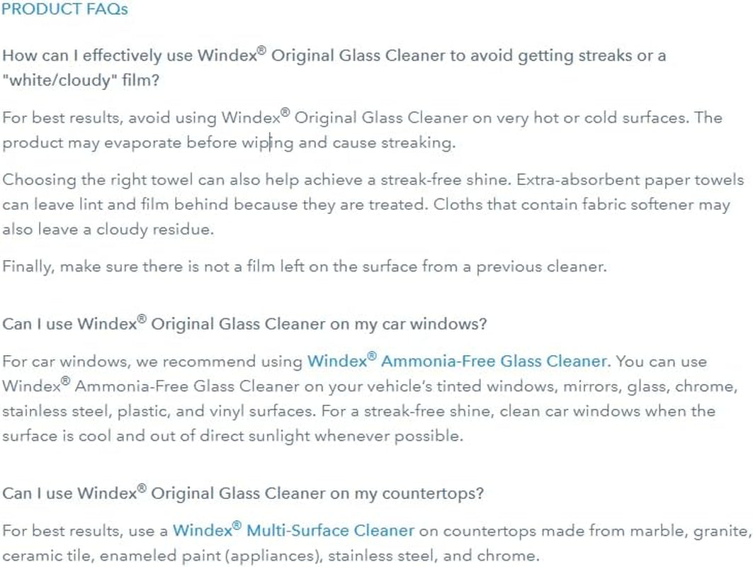 Glass and Window Cleaner Spray Bottle, Bottle Made from 100% Recovered Coastal Plastic, Original Blue, 23 Fl Oz