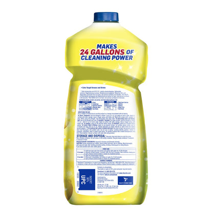 Multi-Surface Cleaner, Sanitizing and Disinfecting Pour, to Clean and Deodorize, Sparkling Lemon & Sunflower Essence, 48Oz